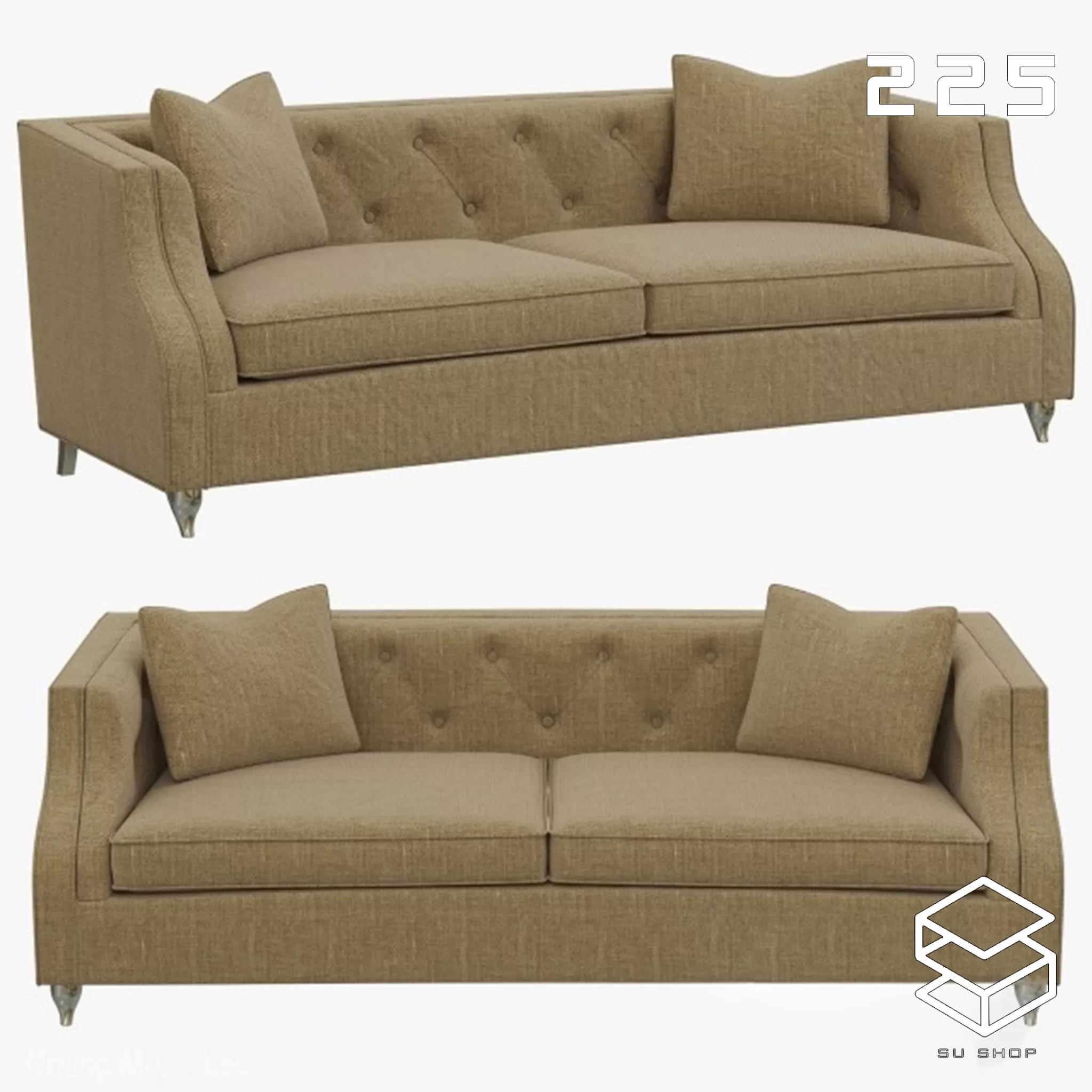 MODERN SOFA - SKETCHUP 3D MODEL - VRAY OR ENSCAPE - ID13525