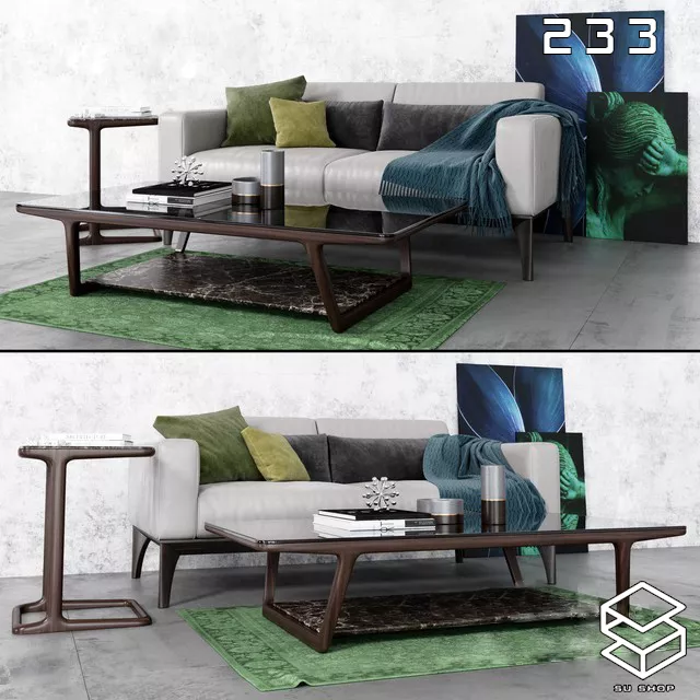 MODERN SOFA - SKETCHUP 3D MODEL - VRAY OR ENSCAPE - ID13534