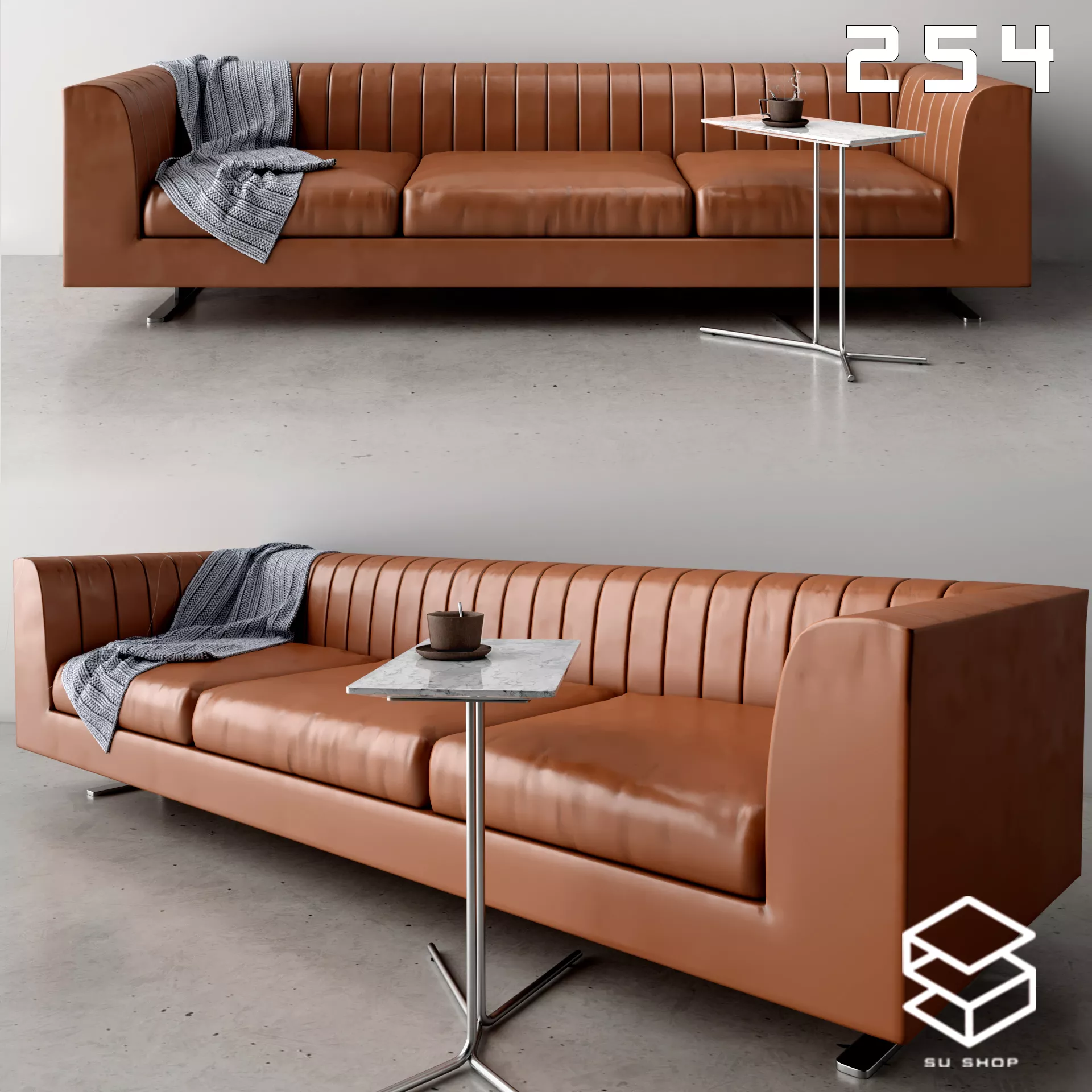 MODERN SOFA - SKETCHUP 3D MODEL - VRAY OR ENSCAPE - ID13557