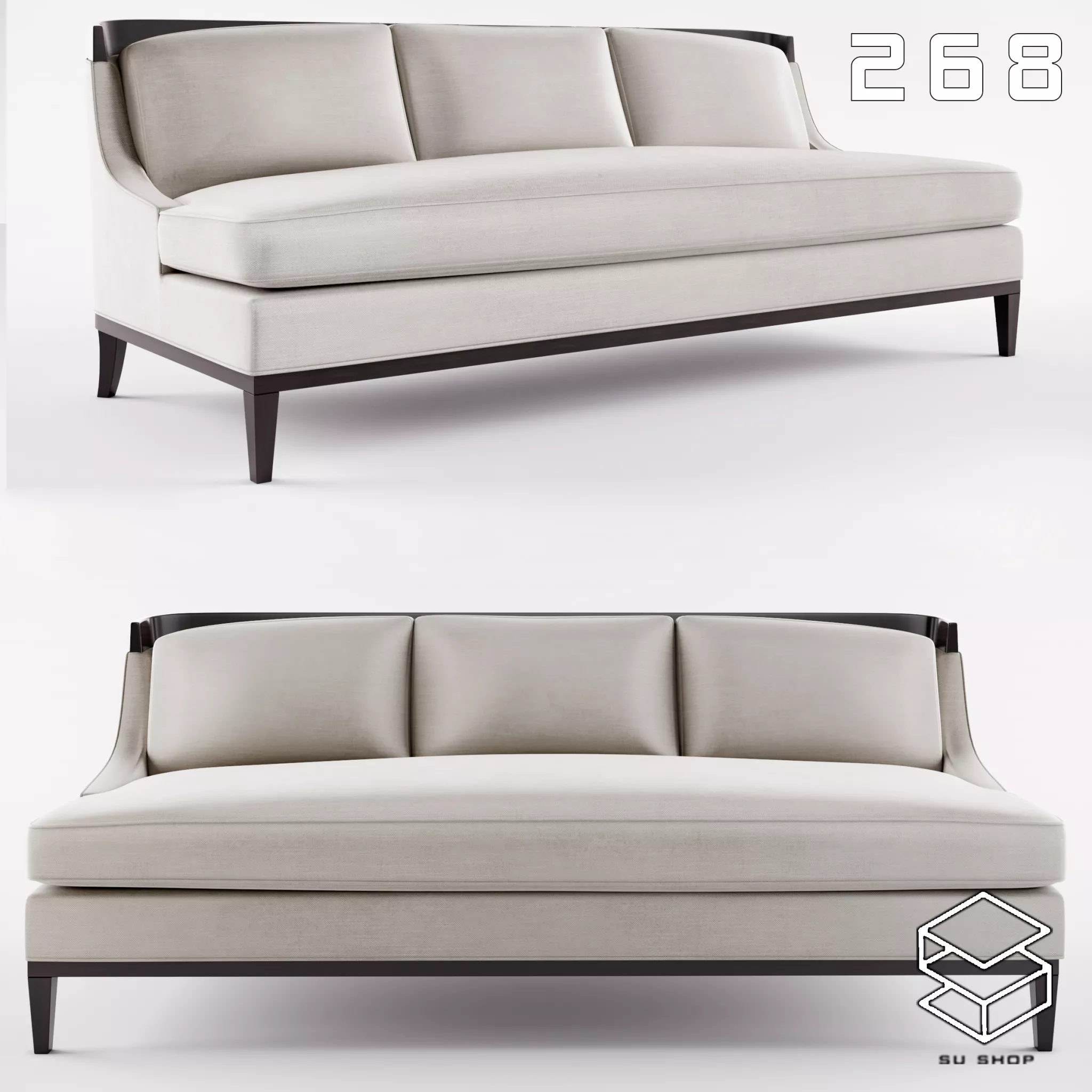 MODERN SOFA - SKETCHUP 3D MODEL - VRAY OR ENSCAPE - ID13572