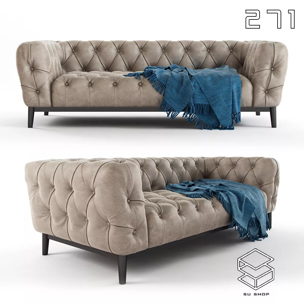 MODERN SOFA - SKETCHUP 3D MODEL - VRAY OR ENSCAPE - ID13576