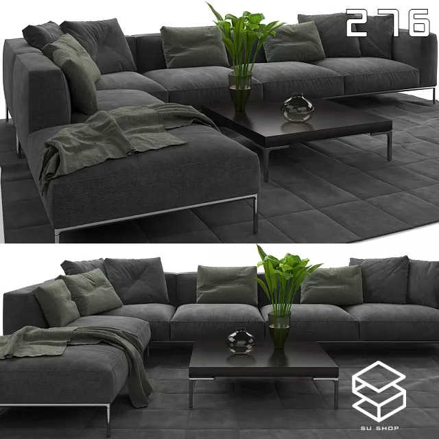 MODERN SOFA - SKETCHUP 3D MODEL - VRAY OR ENSCAPE - ID13581