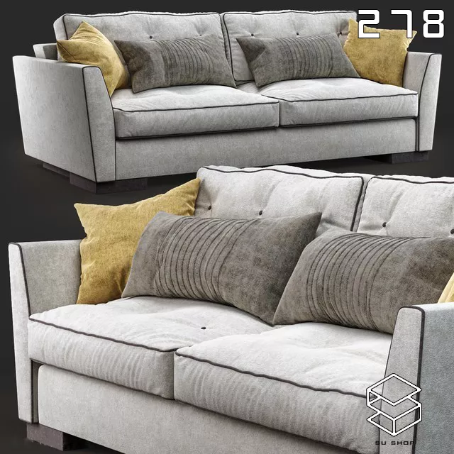 MODERN SOFA - SKETCHUP 3D MODEL - VRAY OR ENSCAPE - ID13583