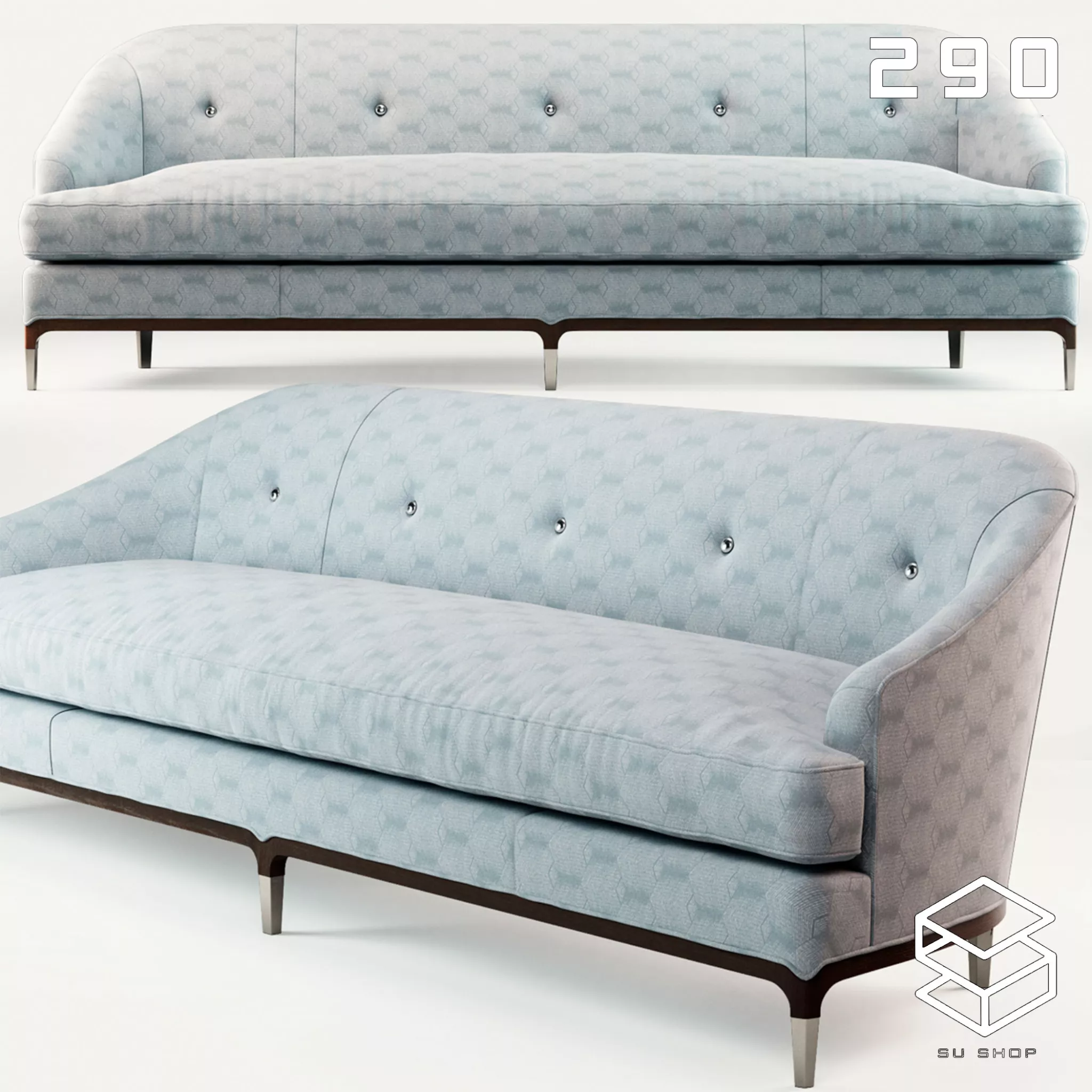 MODERN SOFA - SKETCHUP 3D MODEL - VRAY OR ENSCAPE - ID13597