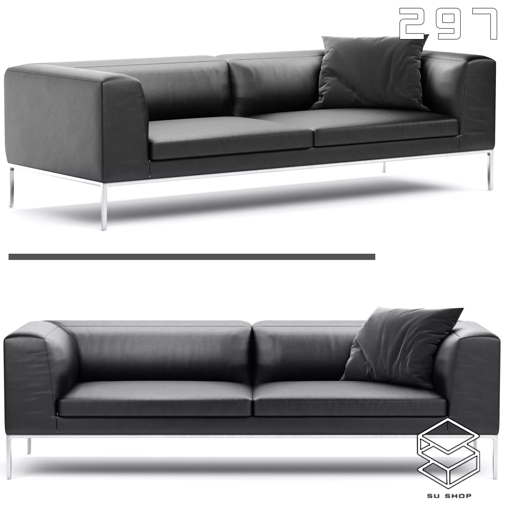 MODERN SOFA - SKETCHUP 3D MODEL - VRAY OR ENSCAPE - ID13604