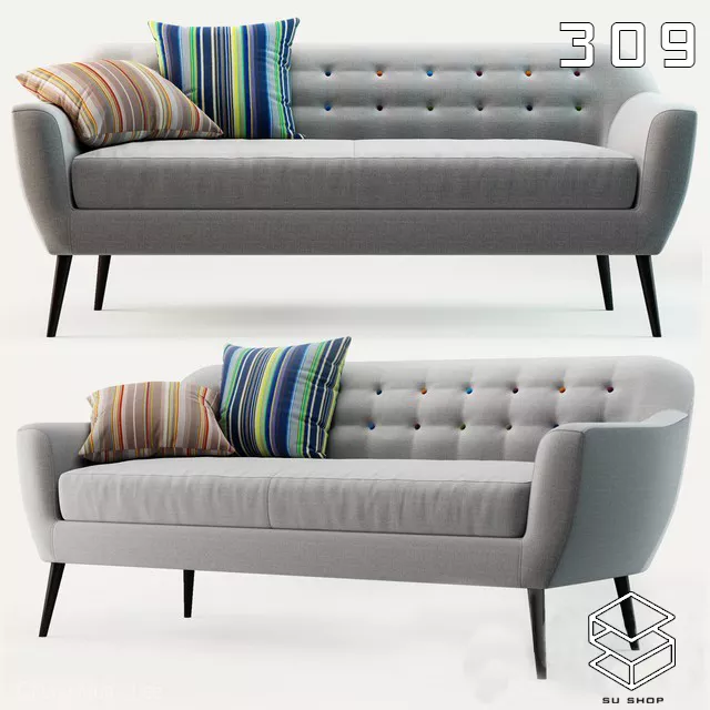 MODERN SOFA - SKETCHUP 3D MODEL - VRAY OR ENSCAPE - ID13618