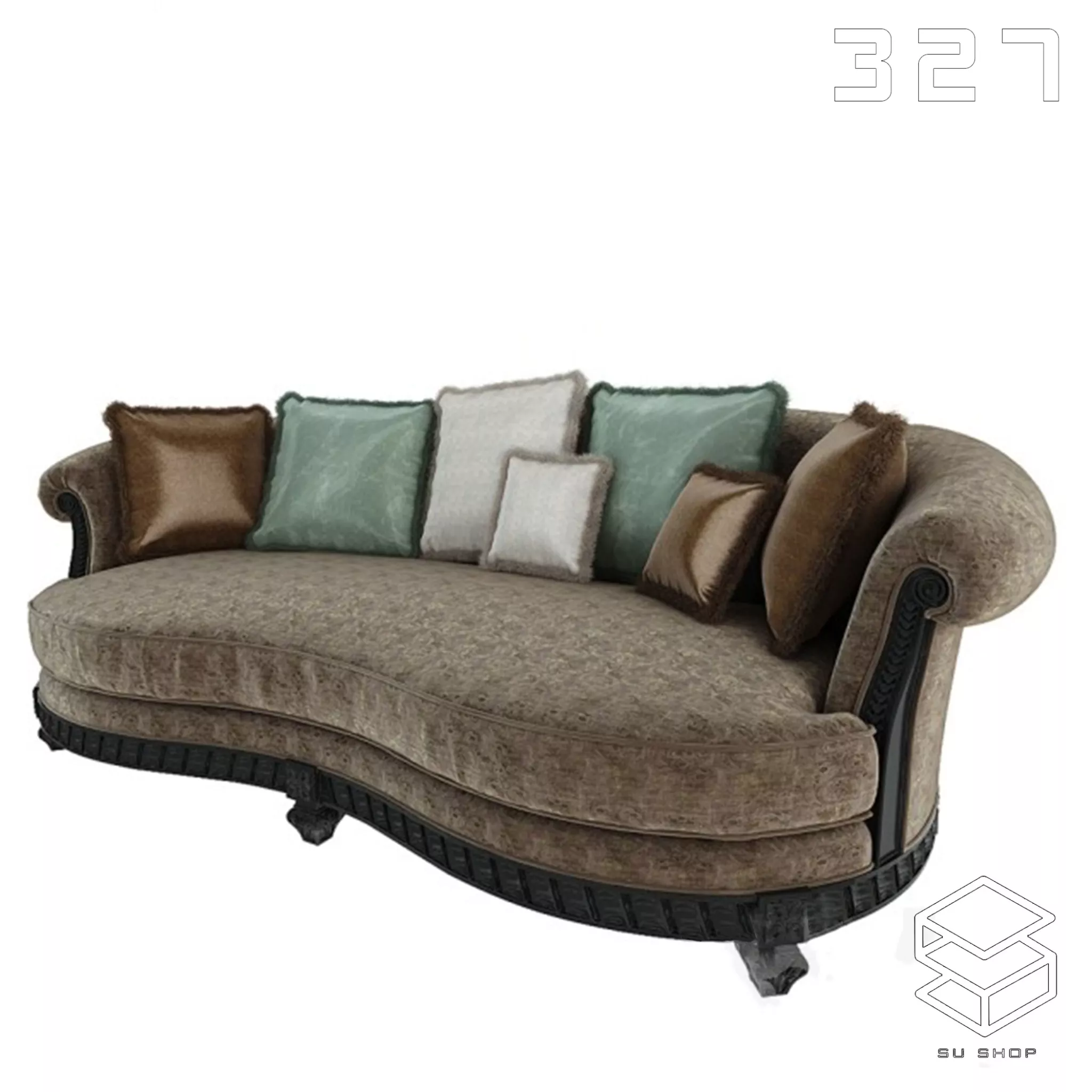 MODERN SOFA - SKETCHUP 3D MODEL - VRAY OR ENSCAPE - ID13638