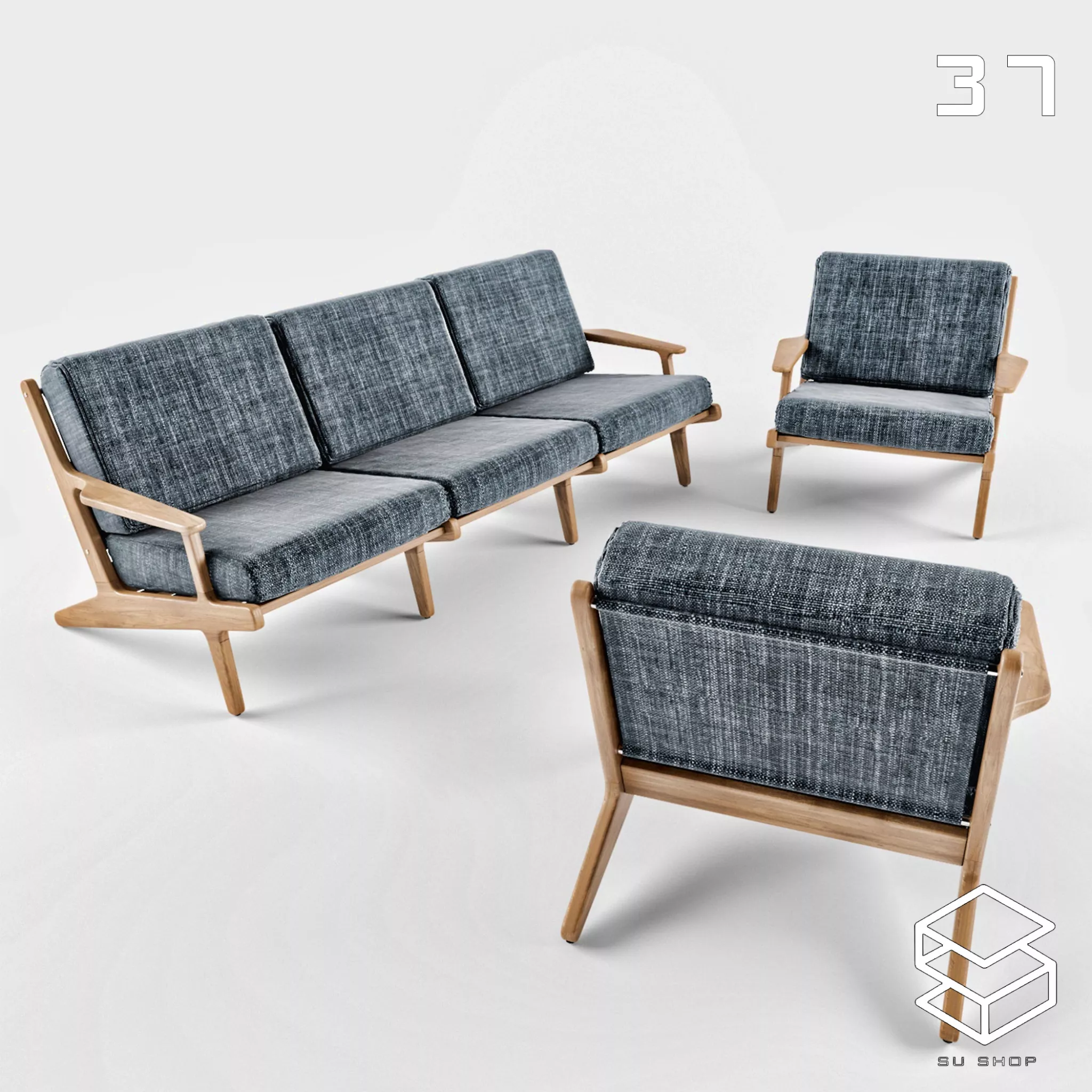 MODERN SOFA - SKETCHUP 3D MODEL - VRAY OR ENSCAPE - ID13660