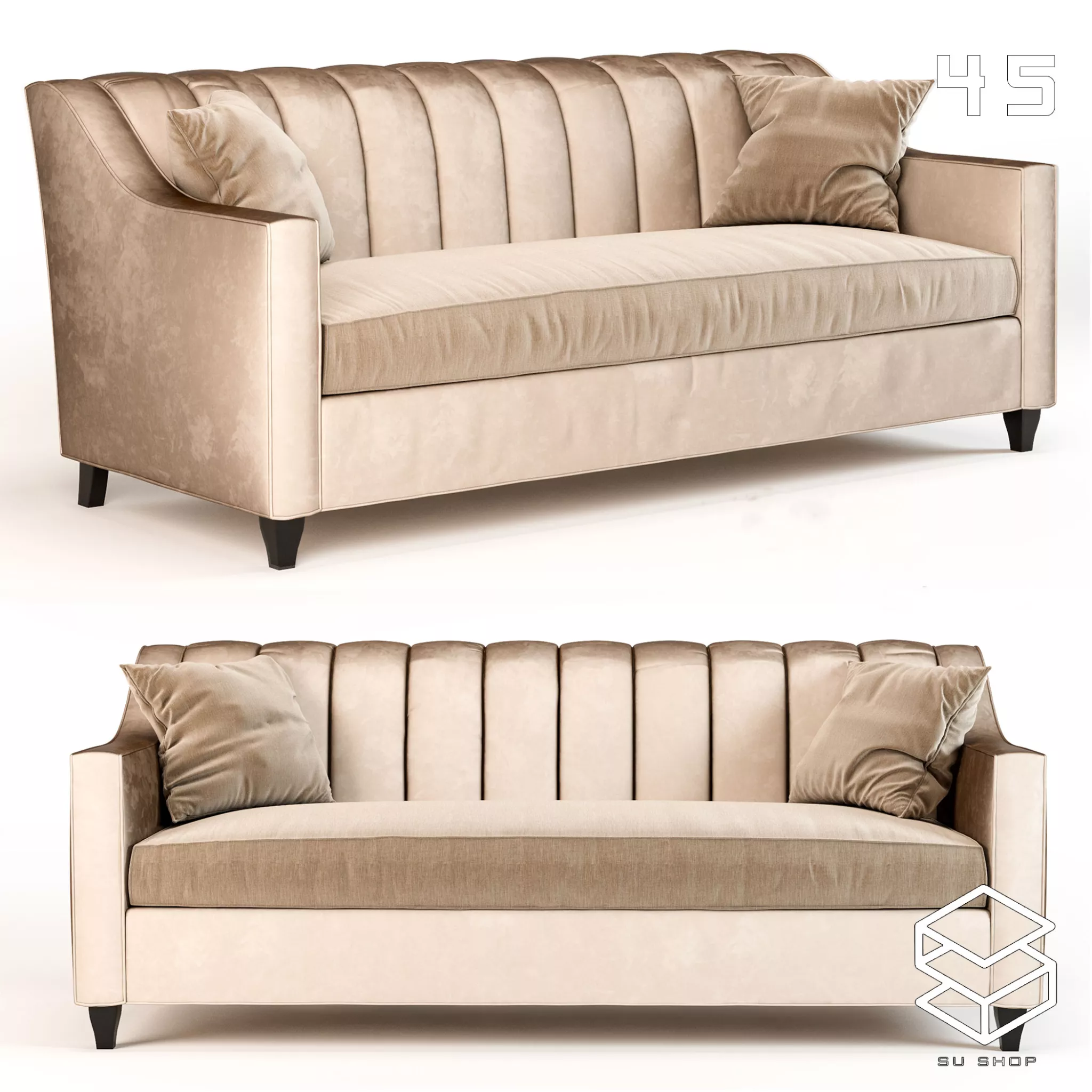 MODERN SOFA - SKETCHUP 3D MODEL - VRAY OR ENSCAPE - ID13669
