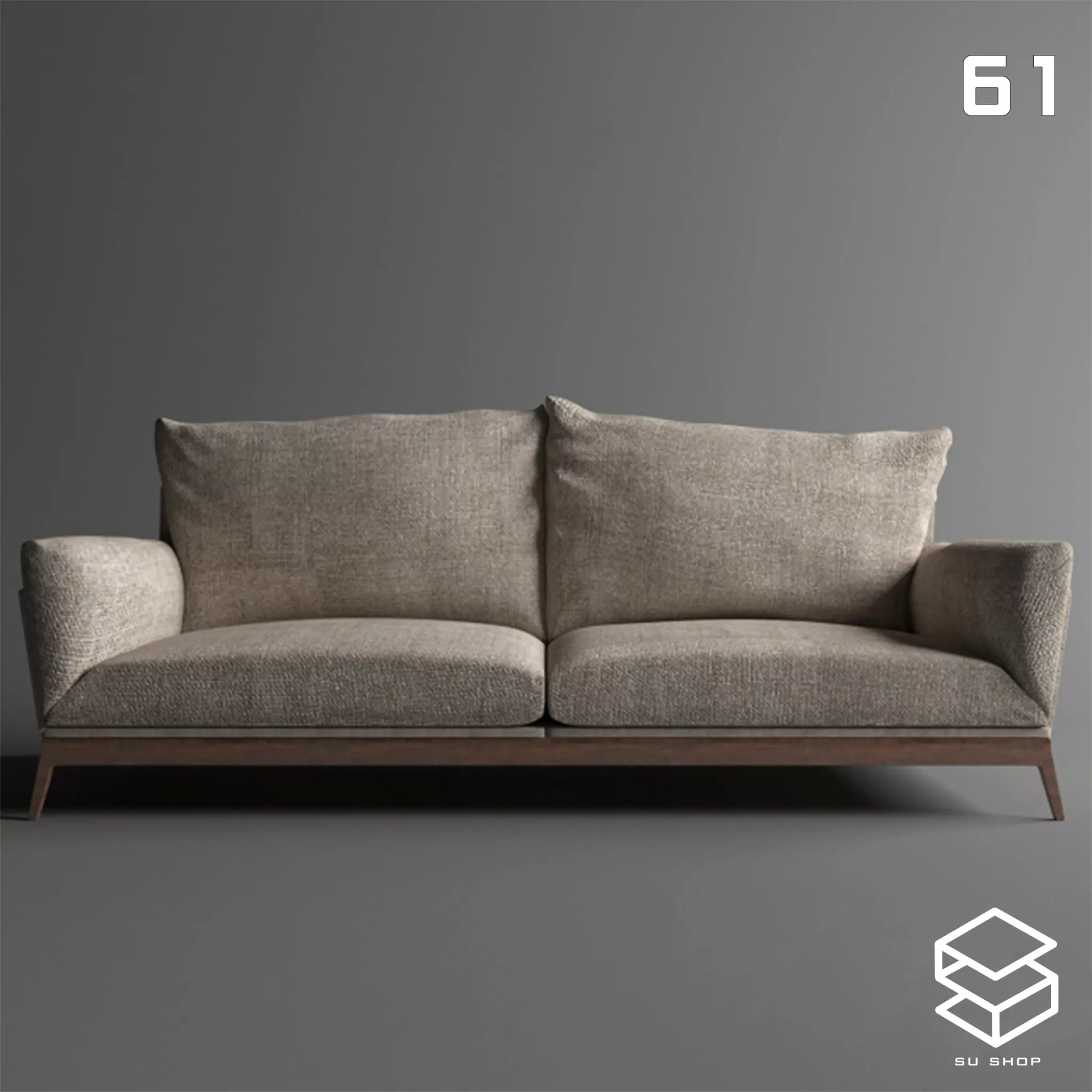 MODERN SOFA - SKETCHUP 3D MODEL - VRAY OR ENSCAPE - ID13687
