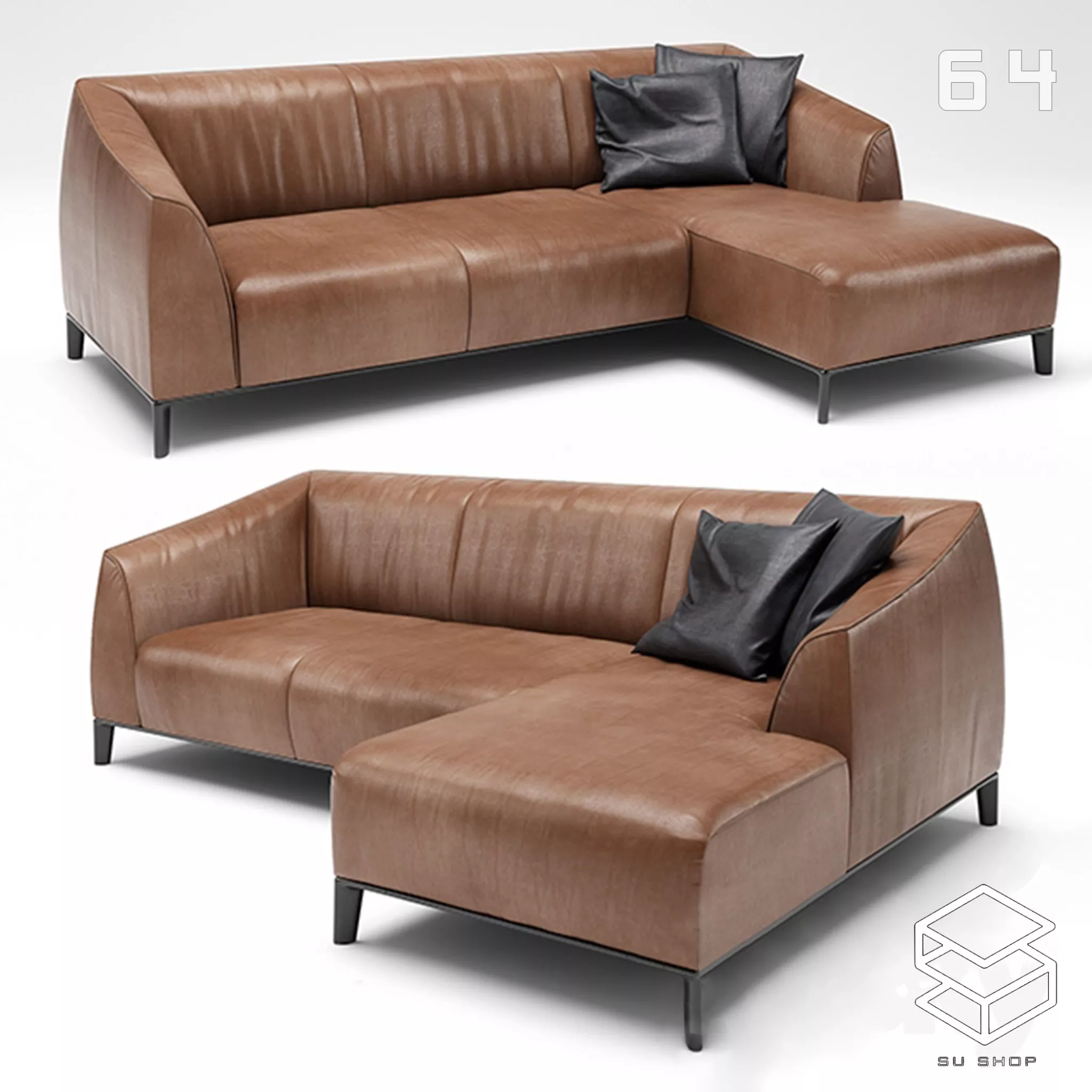 MODERN SOFA - SKETCHUP 3D MODEL - VRAY OR ENSCAPE - ID13690