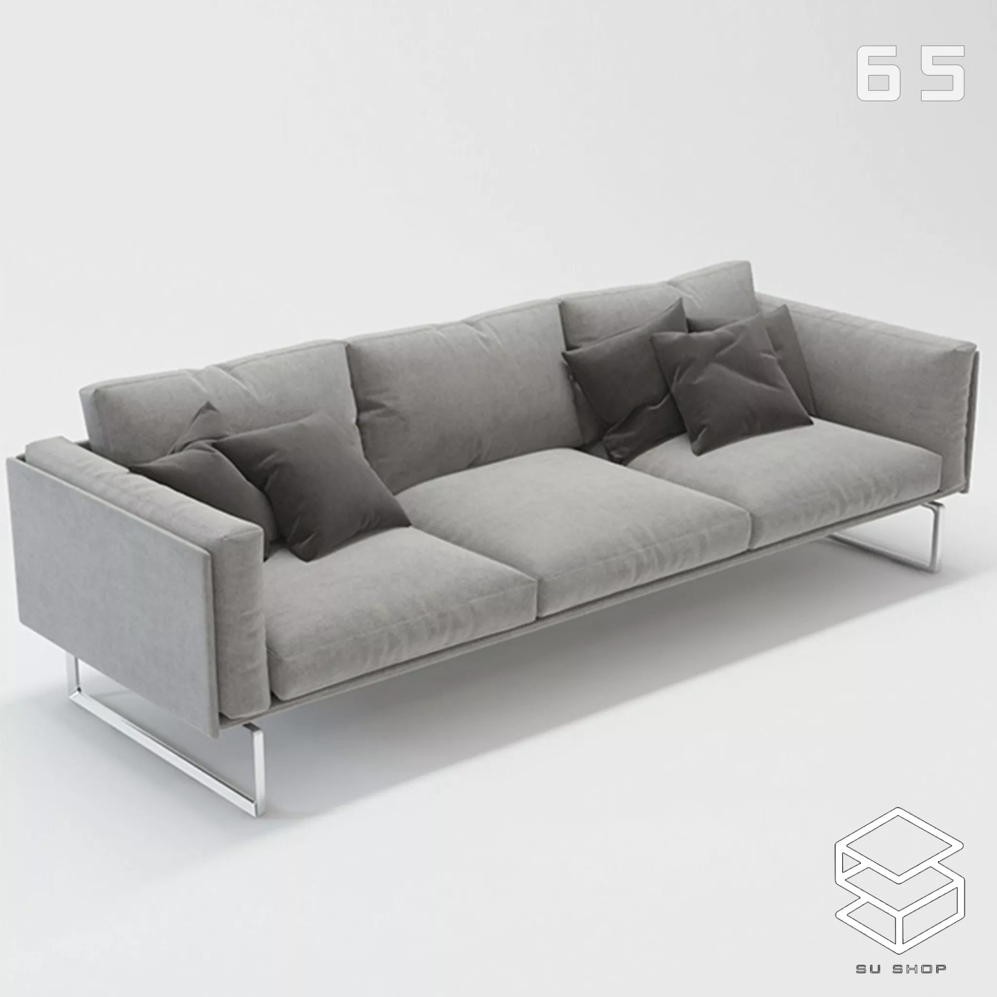 MODERN SOFA - SKETCHUP 3D MODEL - VRAY OR ENSCAPE - ID13691