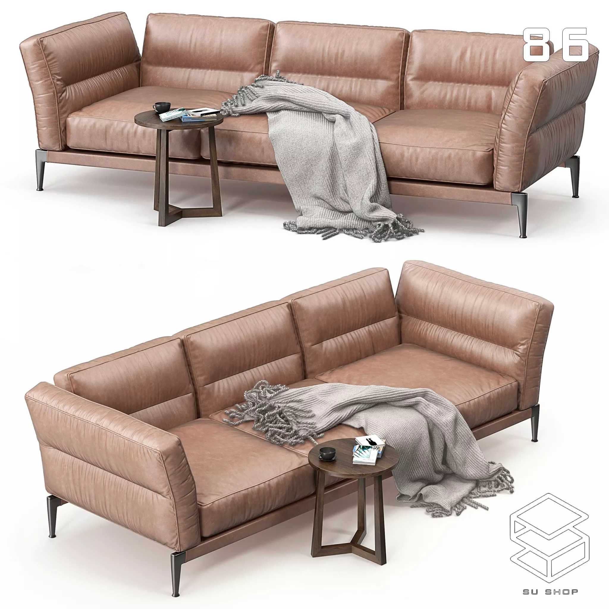 MODERN SOFA - SKETCHUP 3D MODEL - VRAY OR ENSCAPE - ID13714