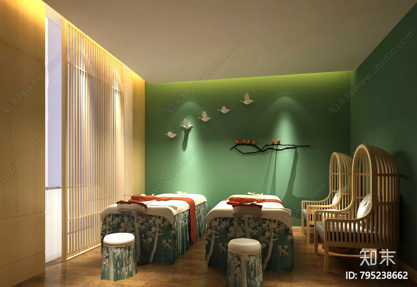MODERN SPA AND BEAUTY - SKETCHUP 3D SCENE - VRAY OR ENSCAPE - ID13895