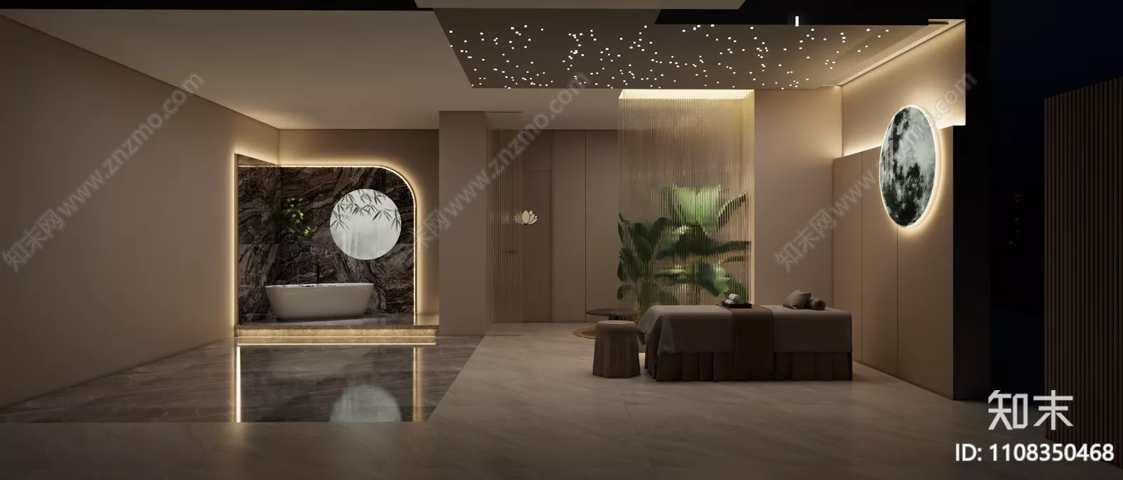 MODERN SPA AND BEAUTY - SKETCHUP 3D SCENE - VRAY OR ENSCAPE - ID13918