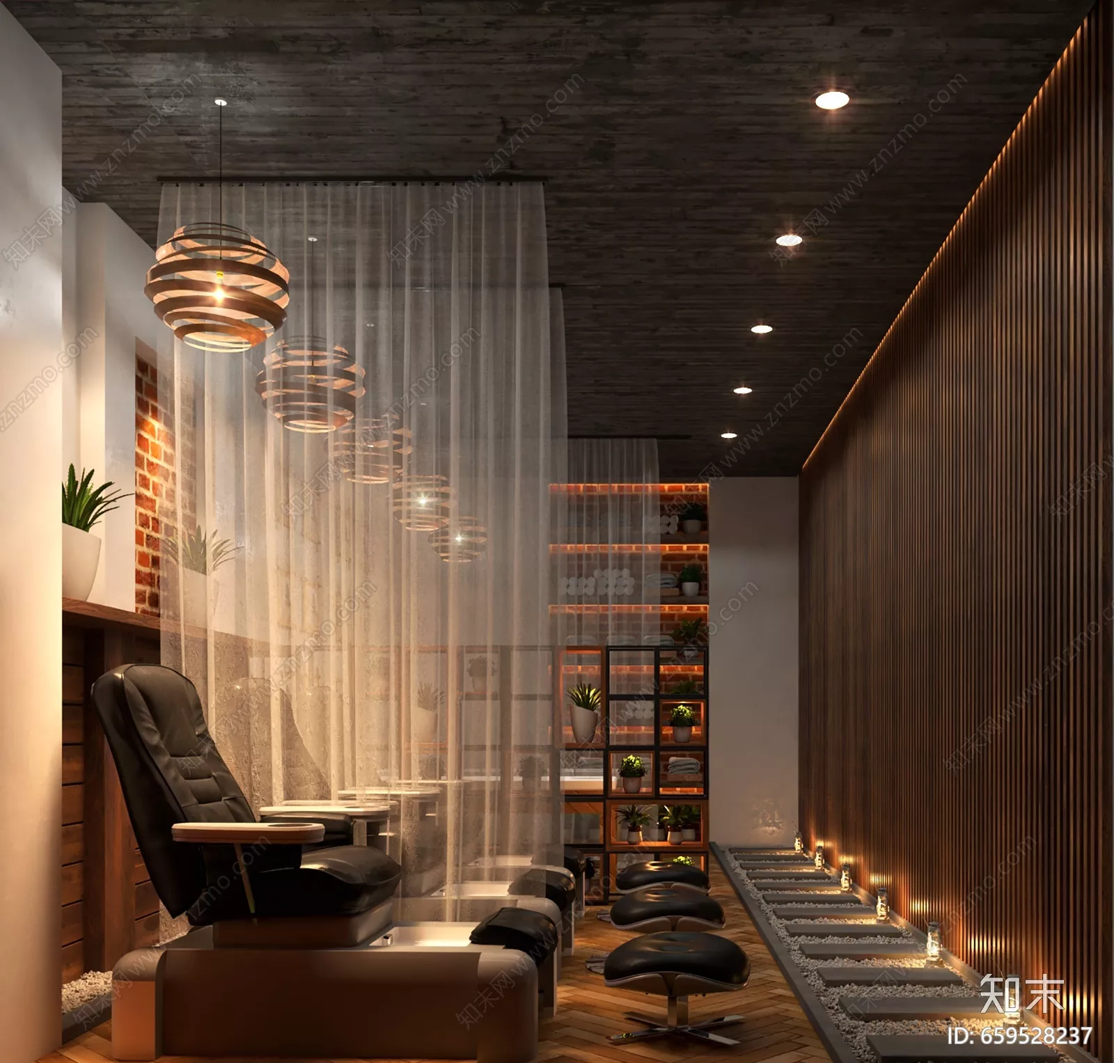 MODERN SPA AND BEAUTY - SKETCHUP 3D SCENE - VRAY OR ENSCAPE - ID13930