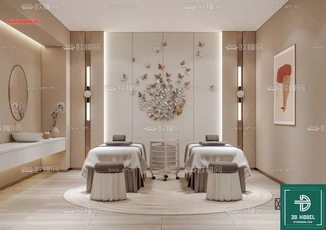 MODERN SPA AND BEAUTY - SKETCHUP 3D SCENE - VRAY OR ENSCAPE - ID13934