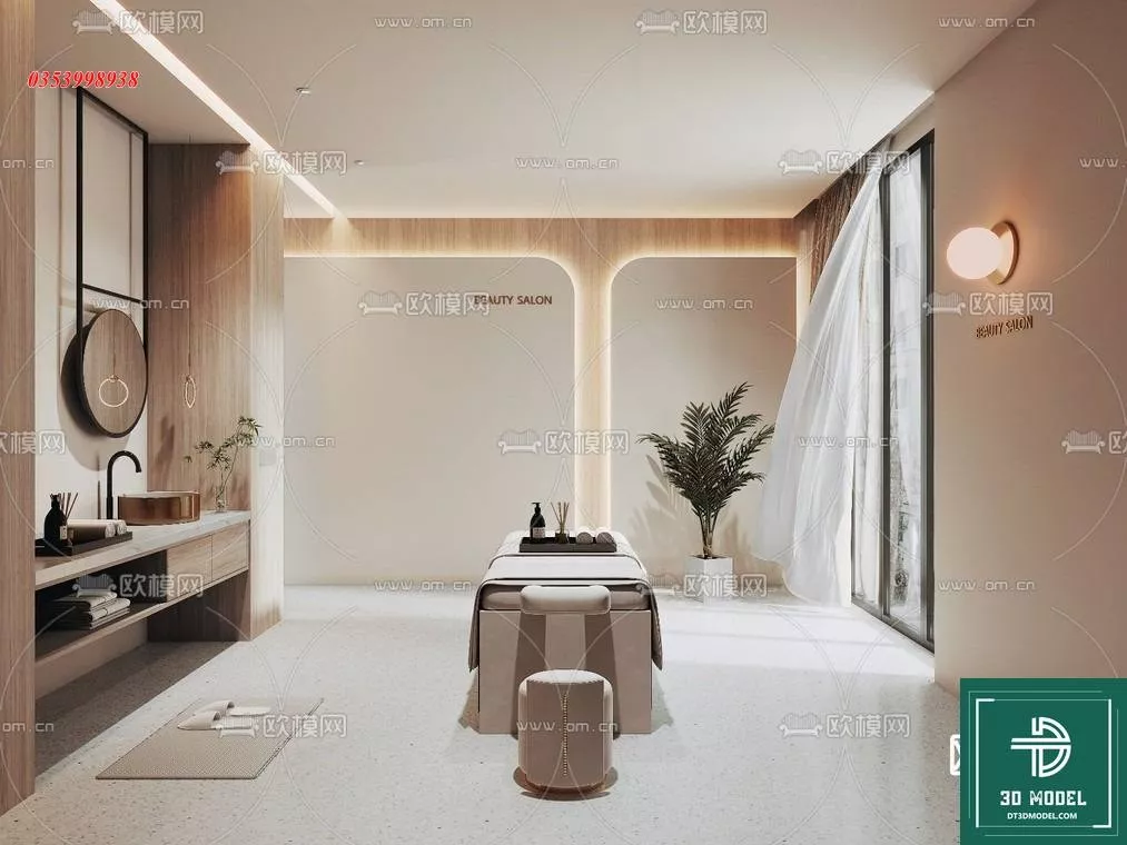 MODERN SPA AND BEAUTY - SKETCHUP 3D SCENE - VRAY OR ENSCAPE - ID13940