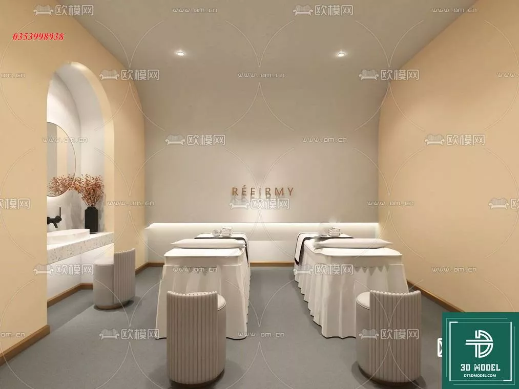 MODERN SPA AND BEAUTY - SKETCHUP 3D SCENE - VRAY OR ENSCAPE - ID13945