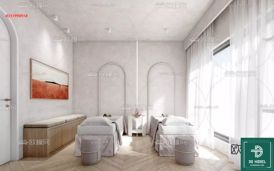 MODERN SPA AND BEAUTY - SKETCHUP 3D SCENE - VRAY OR ENSCAPE - ID13954