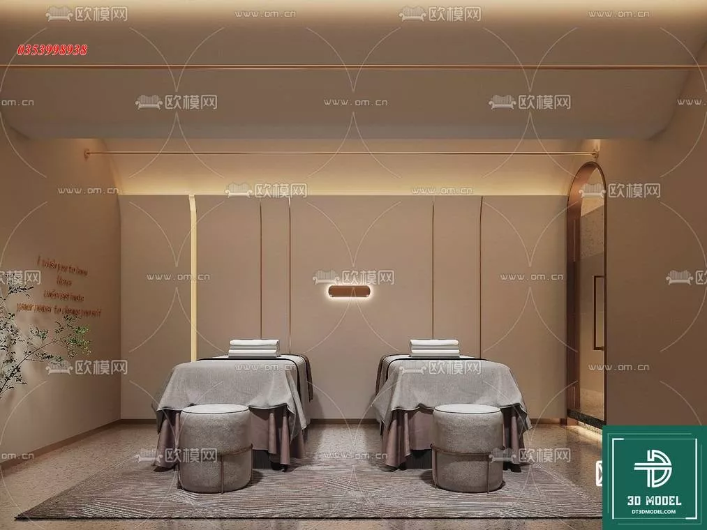 MODERN SPA AND BEAUTY - SKETCHUP 3D SCENE - VRAY OR ENSCAPE - ID13961