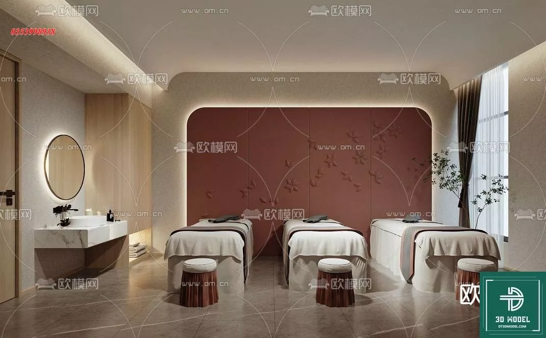 MODERN SPA AND BEAUTY - SKETCHUP 3D SCENE - VRAY OR ENSCAPE - ID13964