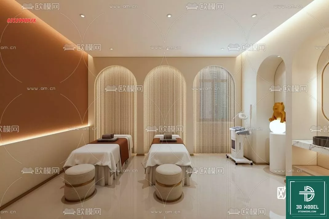 MODERN SPA AND BEAUTY - SKETCHUP 3D SCENE - VRAY OR ENSCAPE - ID13965