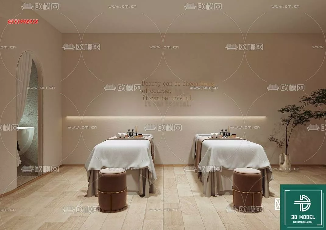 MODERN SPA AND BEAUTY - SKETCHUP 3D SCENE - VRAY OR ENSCAPE - ID13981