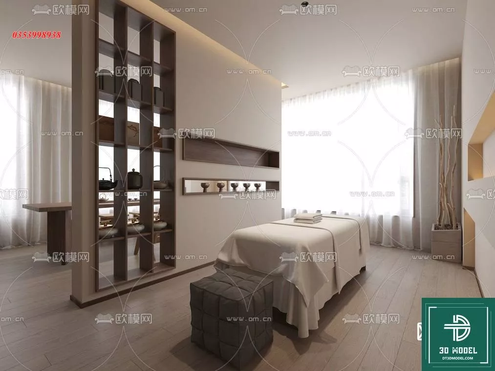 MODERN SPA AND BEAUTY - SKETCHUP 3D SCENE - VRAY OR ENSCAPE - ID13984