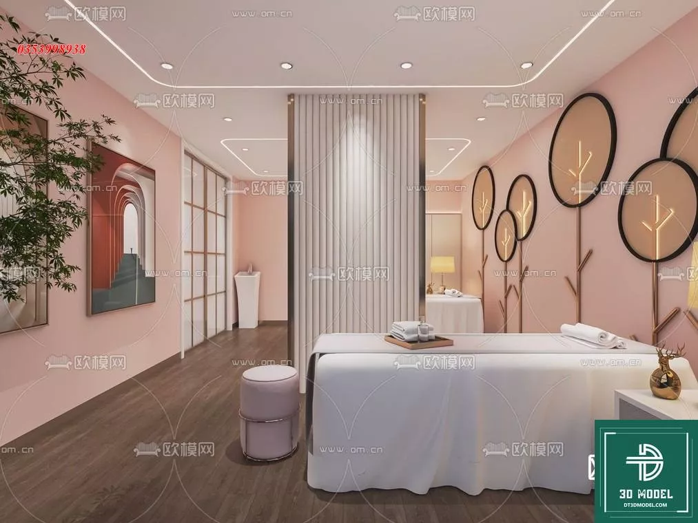 MODERN SPA AND BEAUTY - SKETCHUP 3D SCENE - VRAY OR ENSCAPE - ID13986
