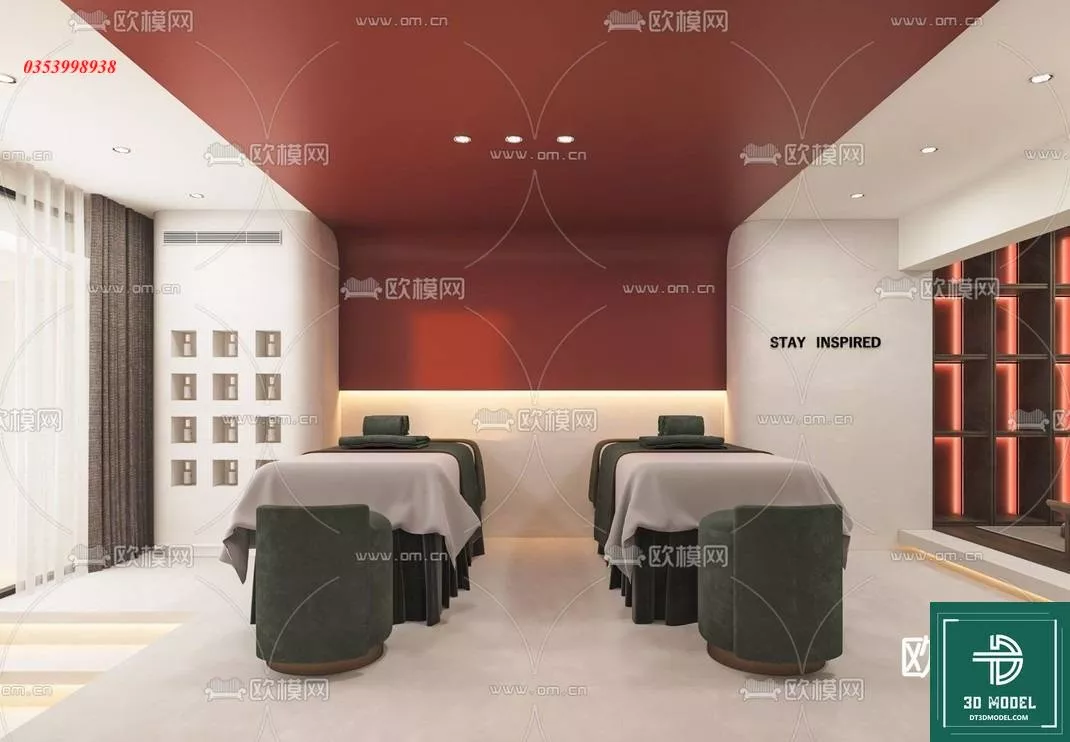 MODERN SPA AND BEAUTY - SKETCHUP 3D SCENE - VRAY OR ENSCAPE - ID14000