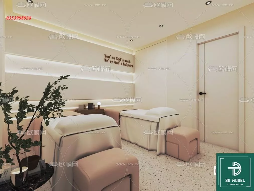 MODERN SPA AND BEAUTY - SKETCHUP 3D SCENE - VRAY OR ENSCAPE - ID14001