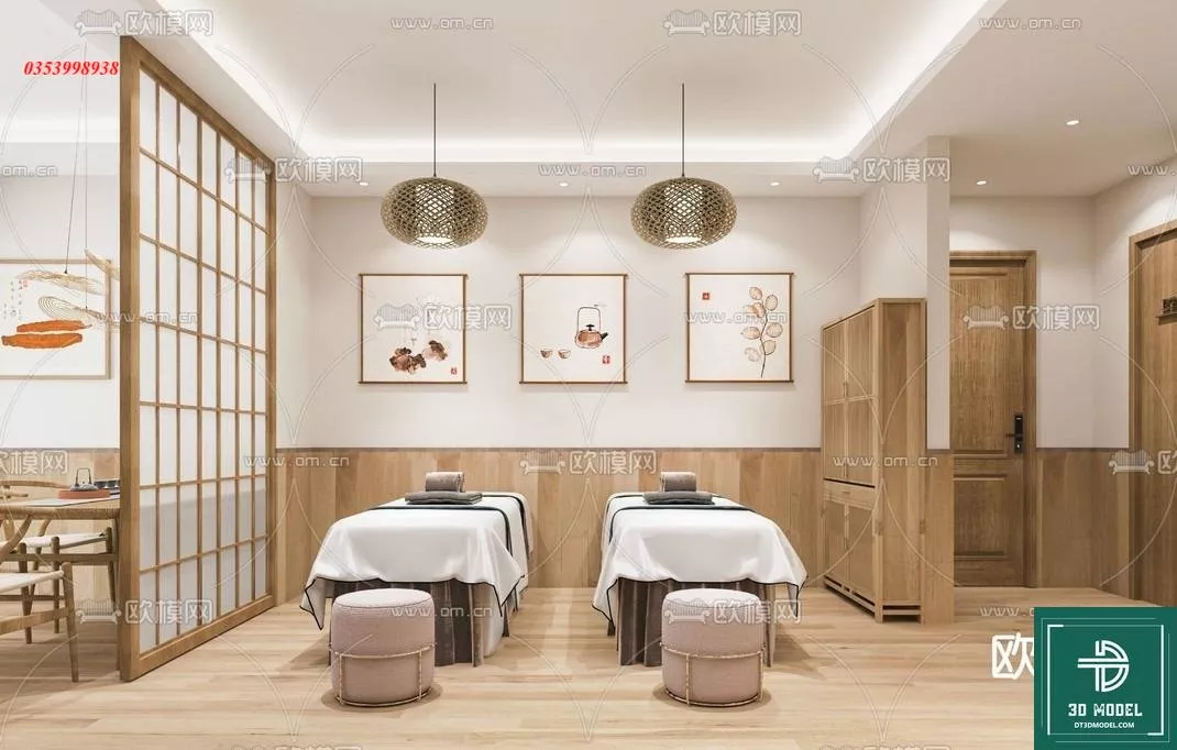 MODERN SPA AND BEAUTY - SKETCHUP 3D SCENE - VRAY OR ENSCAPE - ID14012