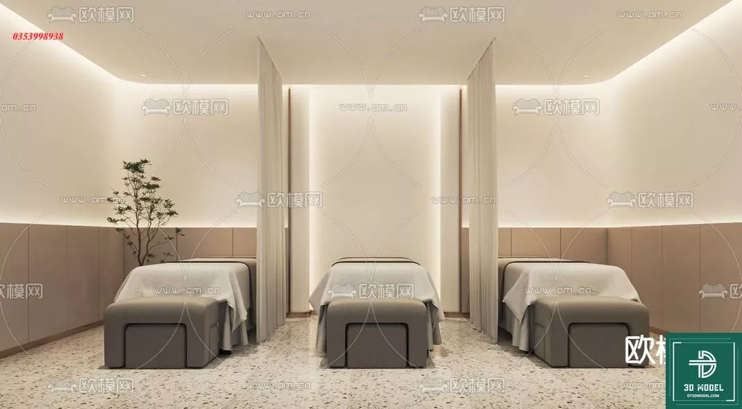 MODERN SPA AND BEAUTY - SKETCHUP 3D SCENE - VRAY OR ENSCAPE - ID14016