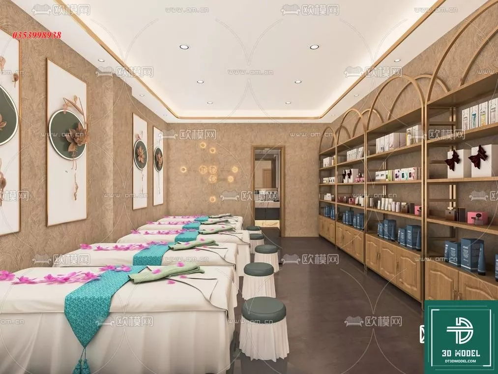 MODERN SPA AND BEAUTY - SKETCHUP 3D SCENE - VRAY OR ENSCAPE - ID14020