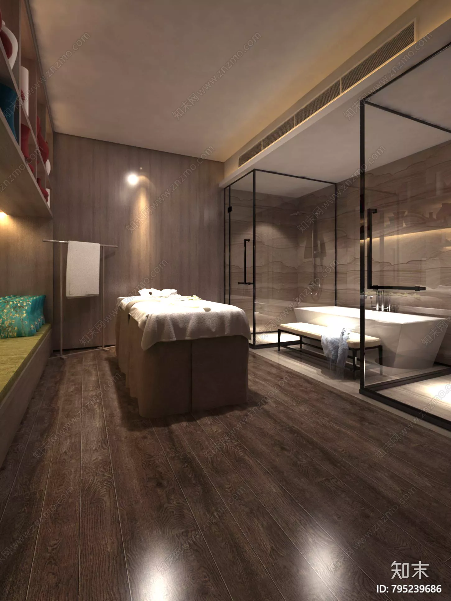 MODERN SPA AND BEAUTY - SKETCHUP 3D SCENE - VRAY OR ENSCAPE - ID14042