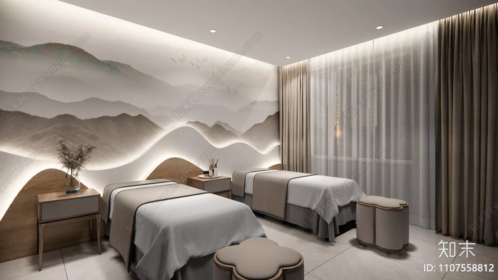 MODERN SPA AND BEAUTY - SKETCHUP 3D SCENE - VRAY OR ENSCAPE - ID14062