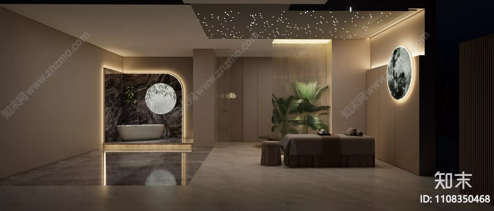 MODERN SPA AND BEAUTY - SKETCHUP 3D SCENE - VRAY OR ENSCAPE - ID14063