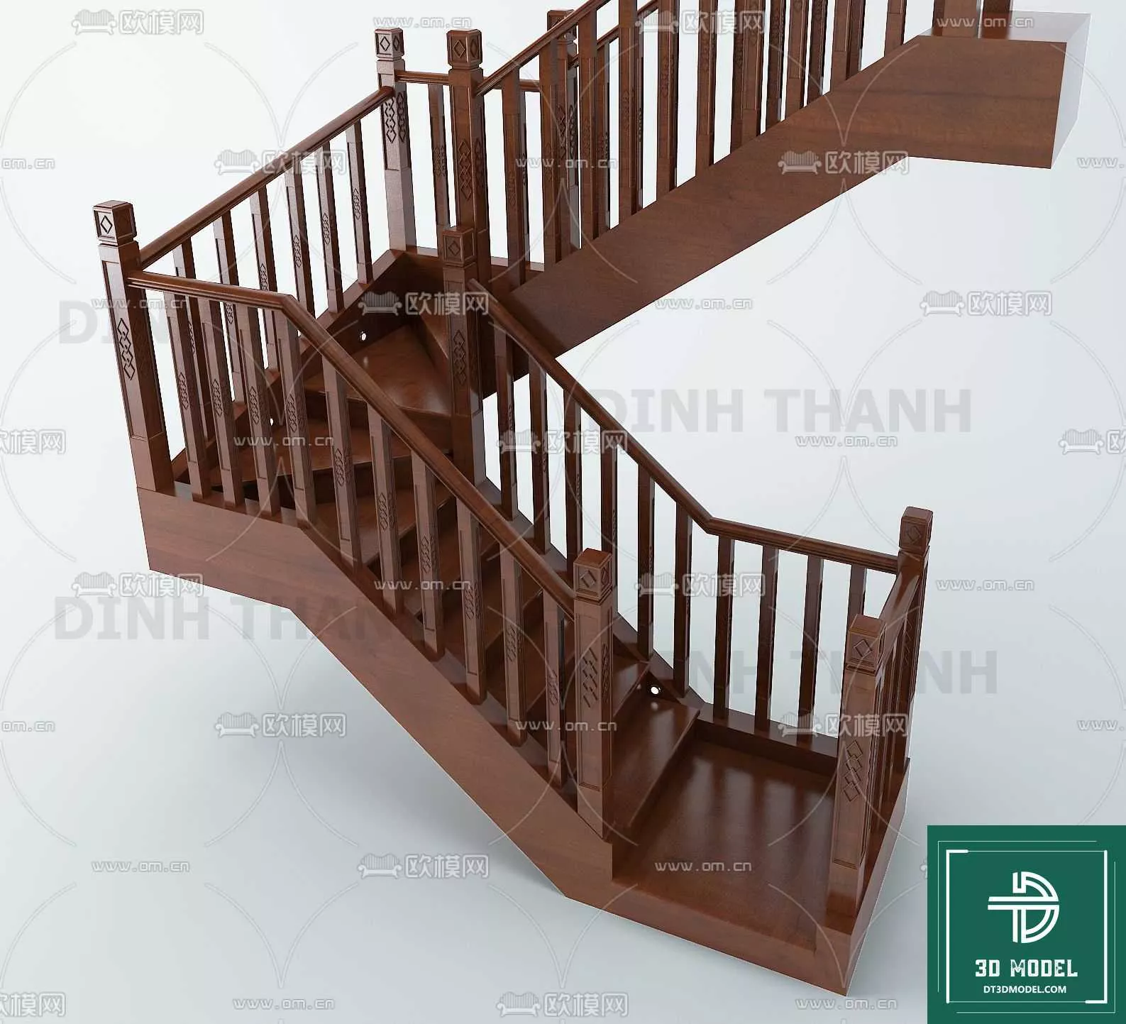 MODERN STAIR - SKETCHUP 3D MODEL - VRAY OR ENSCAPE - ID14152