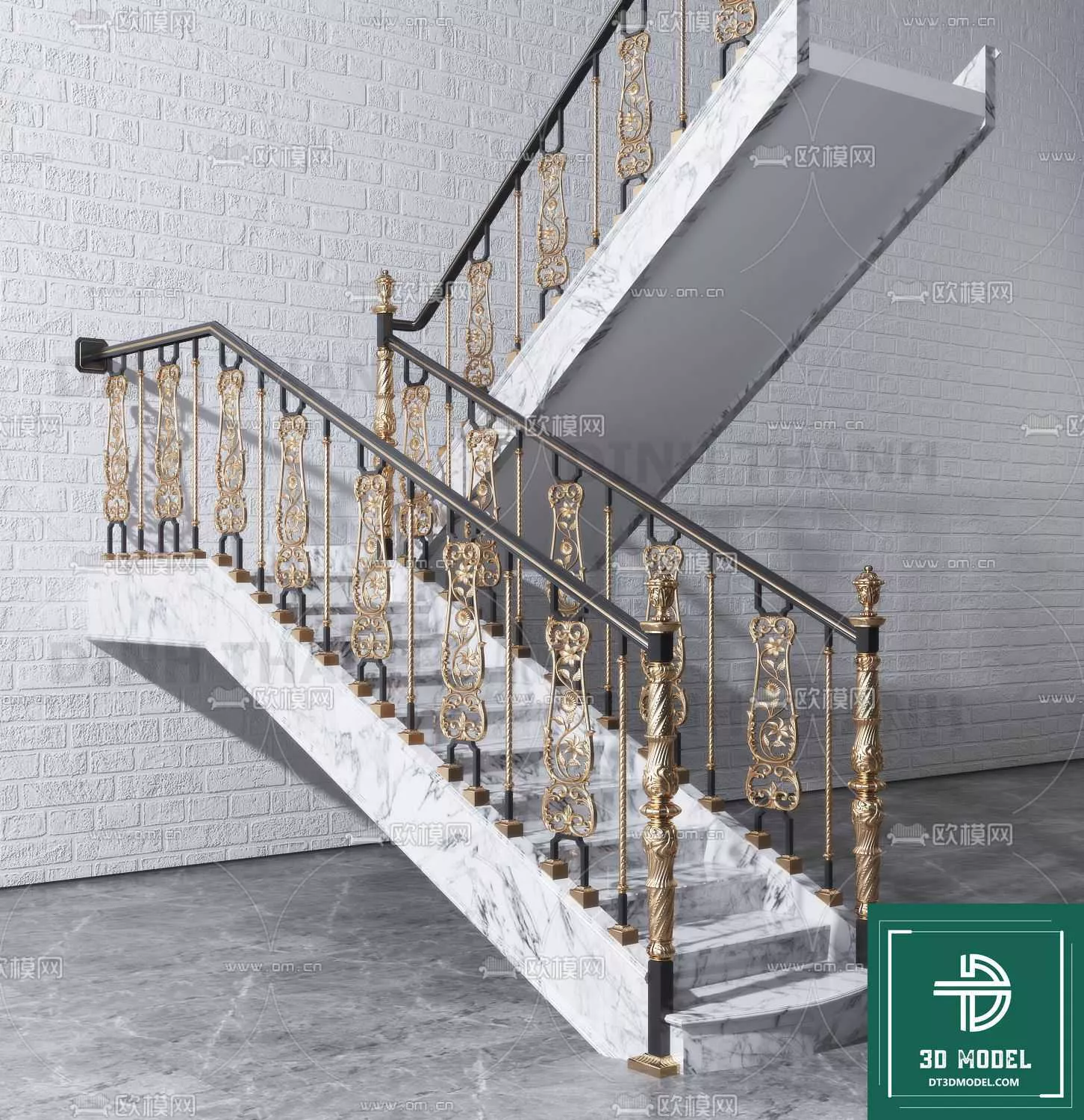 MODERN STAIR - SKETCHUP 3D MODEL - VRAY OR ENSCAPE - ID14262