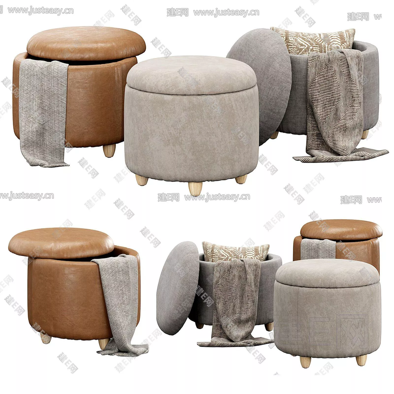 MODERN STOOL - SKETCHUP 3D MODEL - ENSCAPE - 102713633