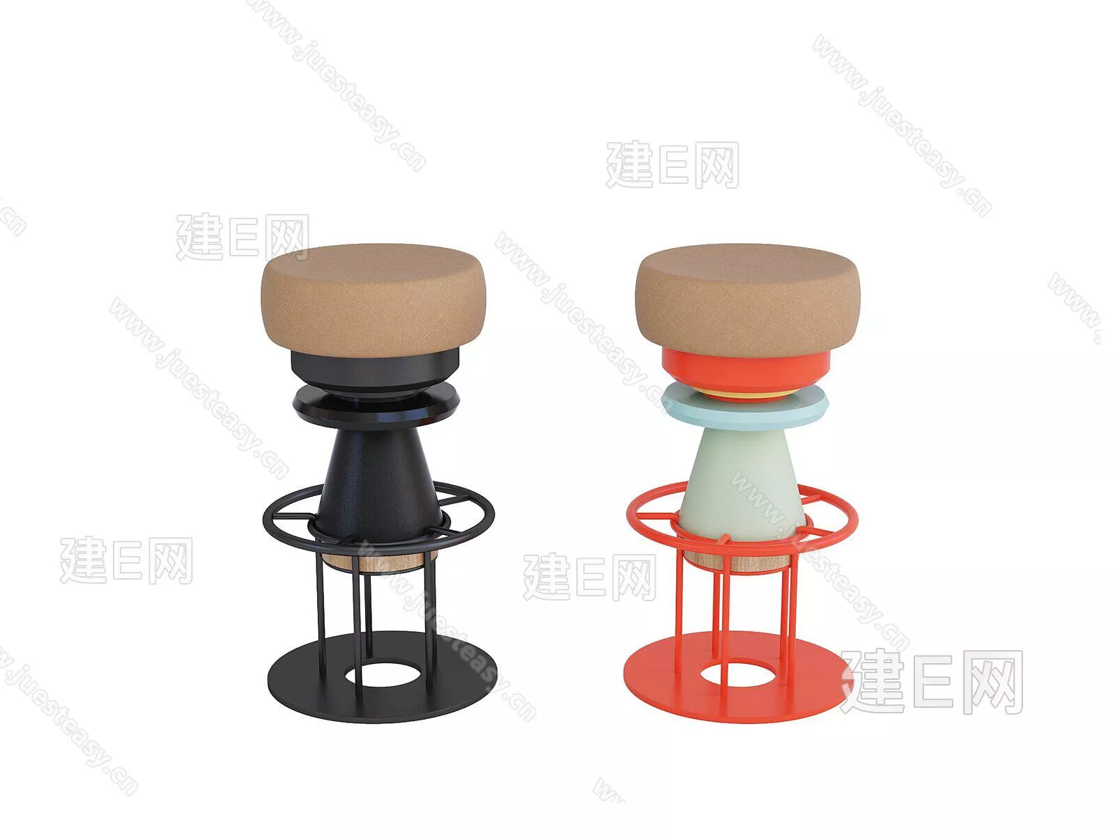 MODERN STOOL - SKETCHUP 3D MODEL - ENSCAPE - 104941781