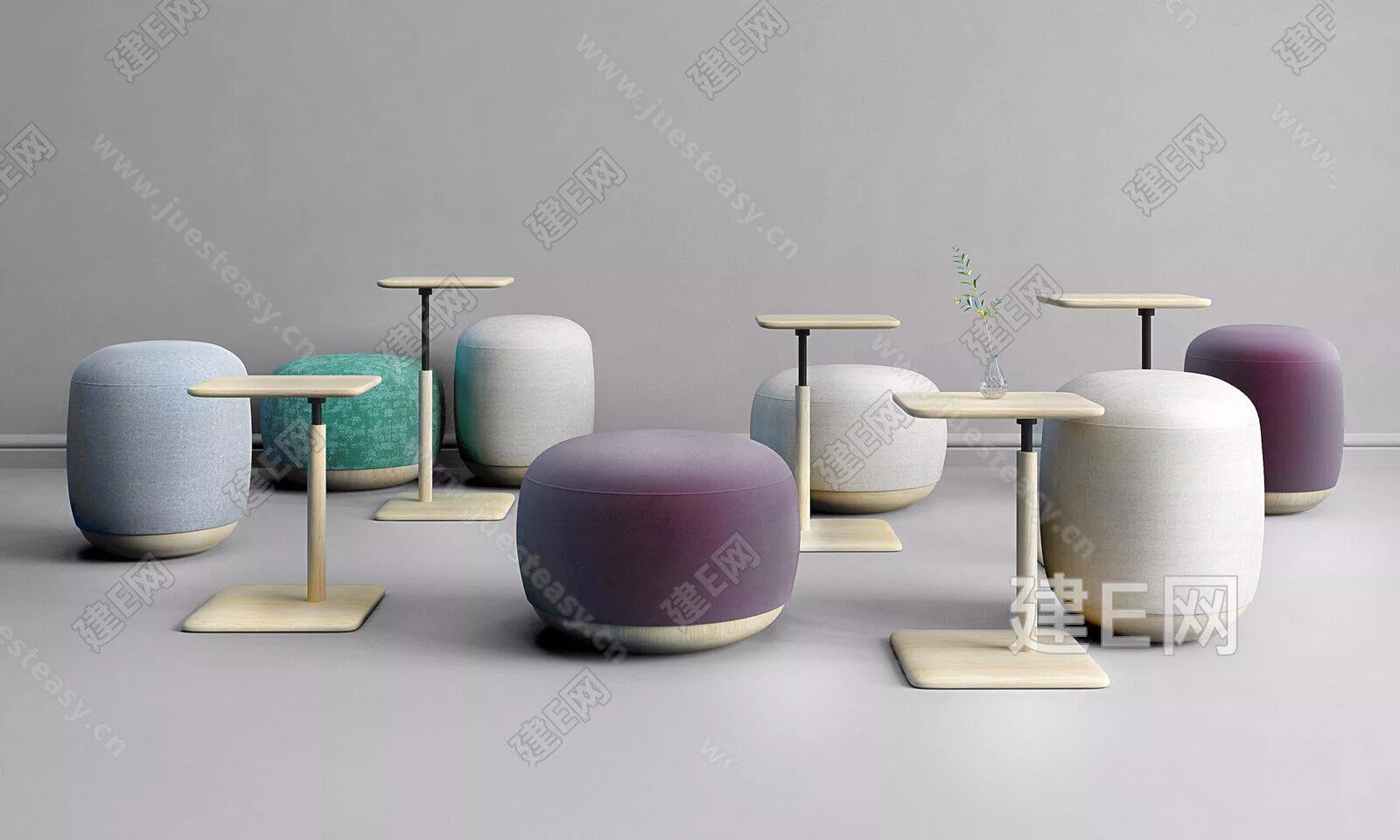 MODERN STOOL - SKETCHUP 3D MODEL - ENSCAPE - 111496449