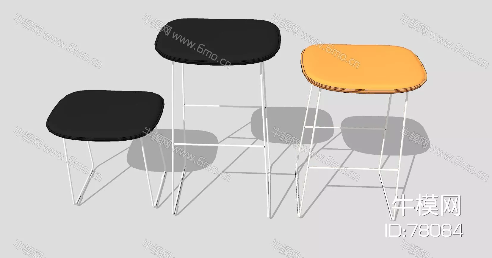 MODERN STOOL - SKETCHUP 3D MODEL - ENSCAPE - 78084