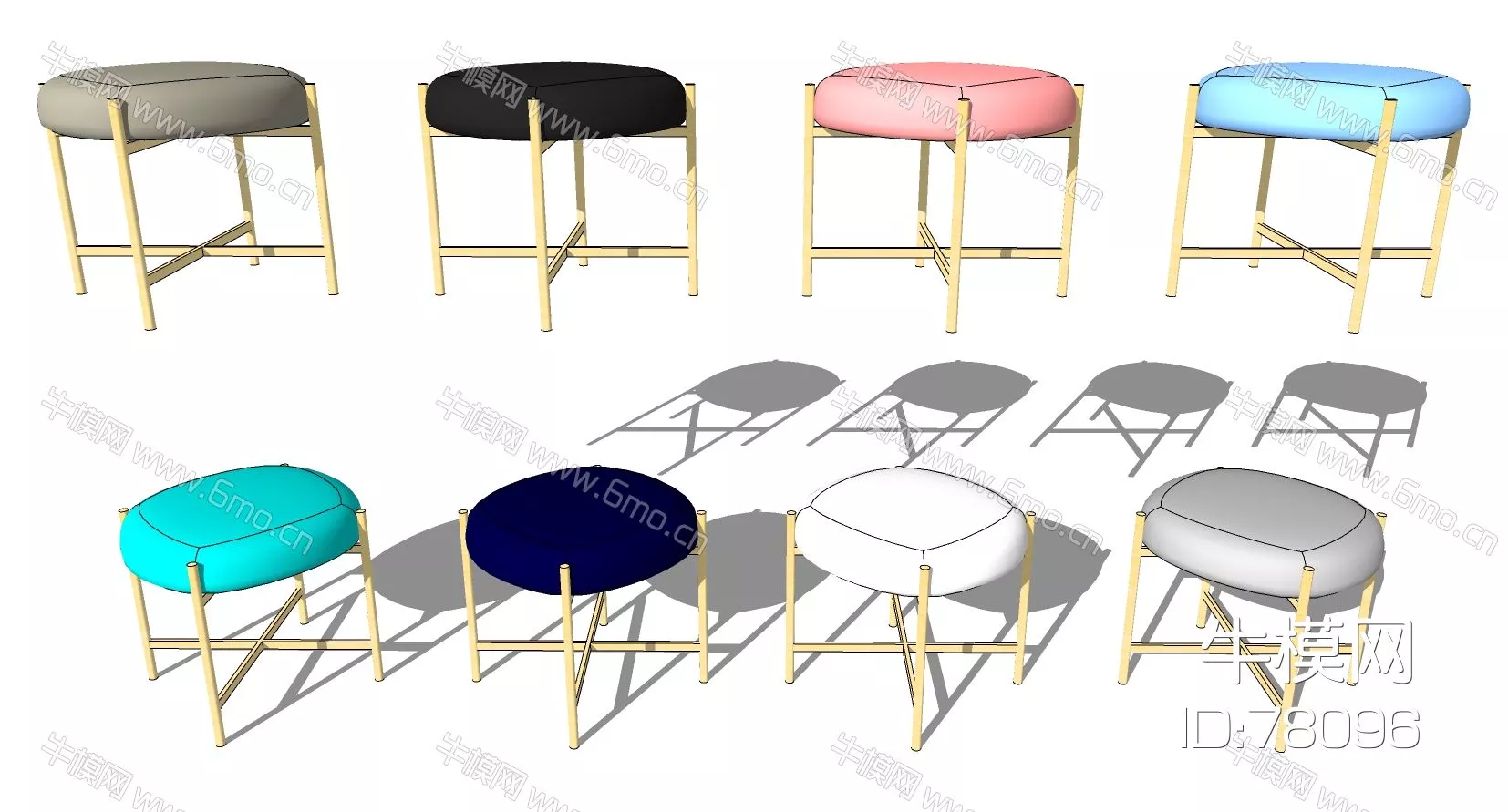 MODERN STOOL - SKETCHUP 3D MODEL - ENSCAPE - 78096