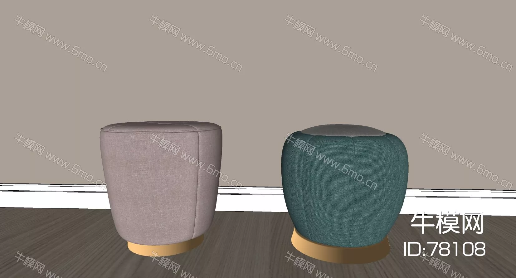 MODERN STOOL - SKETCHUP 3D MODEL - ENSCAPE - 78108