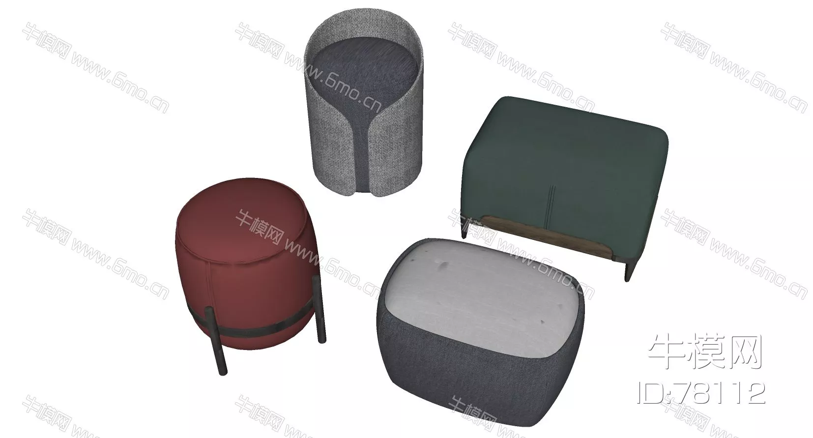 MODERN STOOL - SKETCHUP 3D MODEL - ENSCAPE - 78112