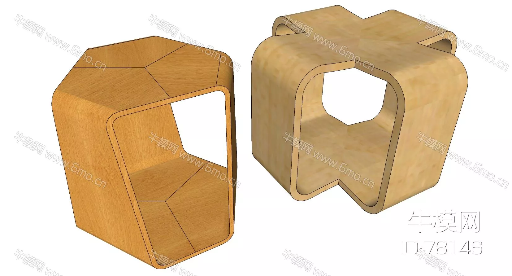 MODERN STOOL - SKETCHUP 3D MODEL - ENSCAPE - 78146