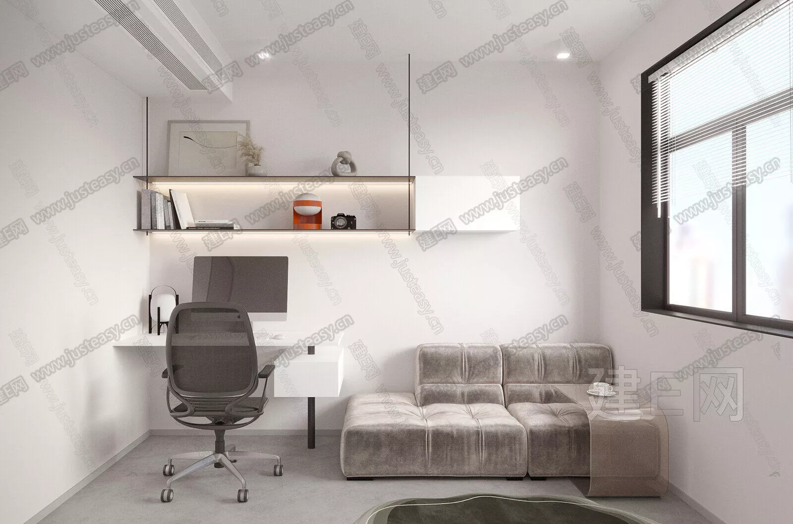 MODERN STUDY ROOM - SKETCHUP 3D SCENE - ENSCAPE - 105925931