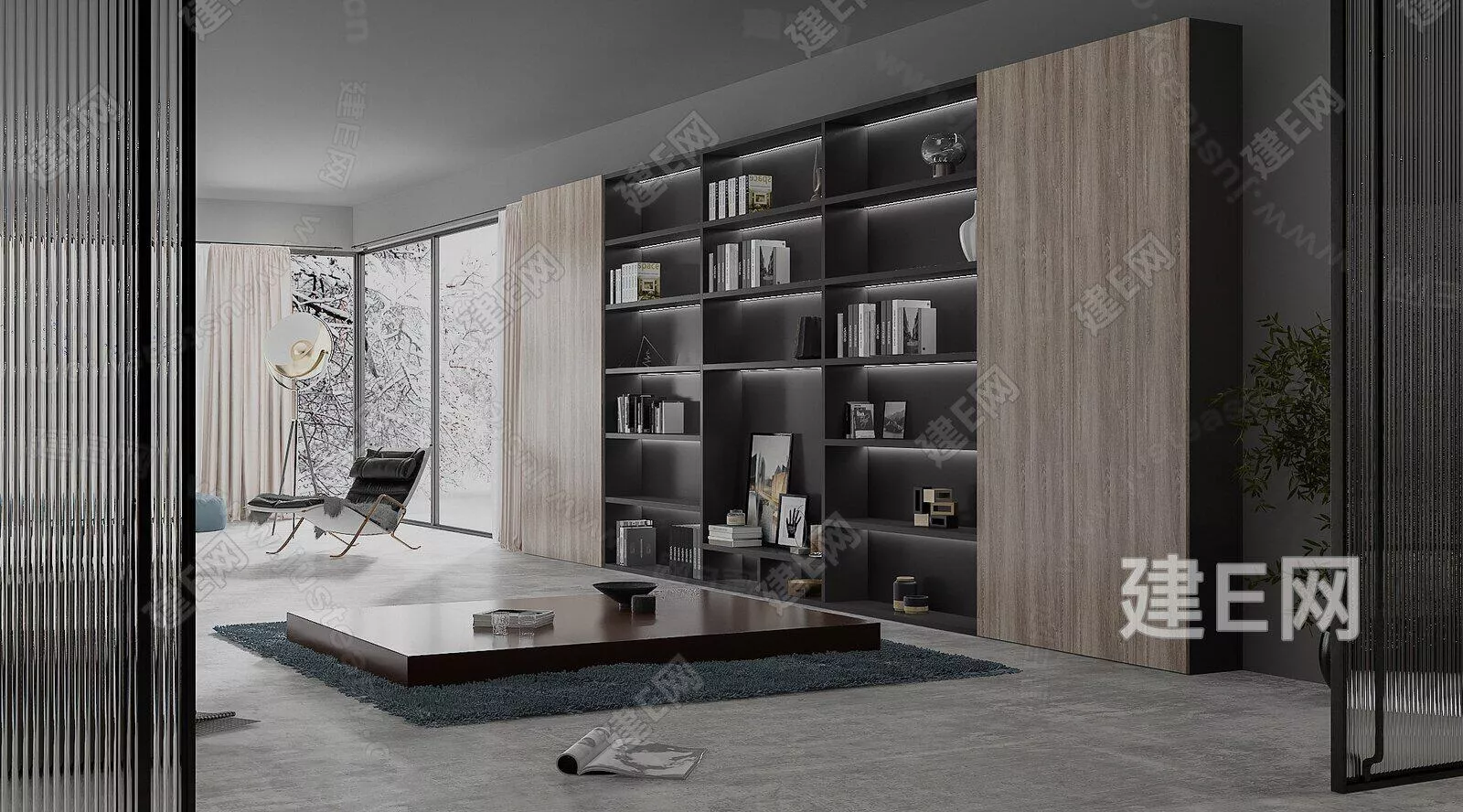 MODERN STUDY ROOM - SKETCHUP 3D SCENE - ENSCAPE - 109464131